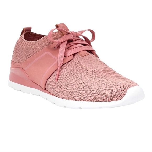 UGG Shoes - UGG Willows Sneaker Pink Knit Size 7 Lifestyle Sporty Gym Shoe Treadlite